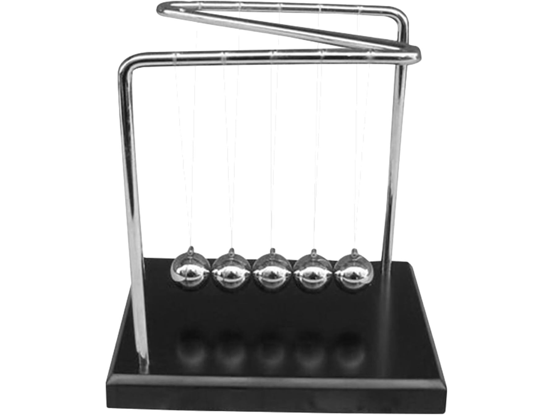Péndulo de Newton, madera y metal, juguete de física sobre el movimiento perpetuo para decoración de mesa. CHABERLU