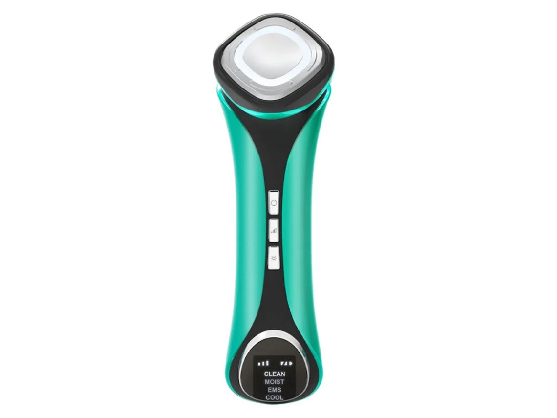 Dispositivo de belleza facial Yizhood D829 Green Ems con fotones LED que reafirma la piel, alivia la contracción y el calor, y lo enfría.