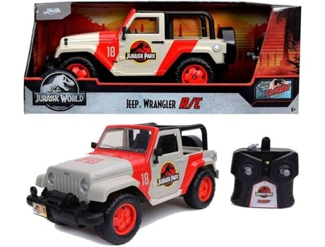Coche Teledirigido JADA Jurassic Park Jeep Wrangler (Edad Minima: 6 - Alcance: 25 m - Velocidad Máxima: 9 Km/h)