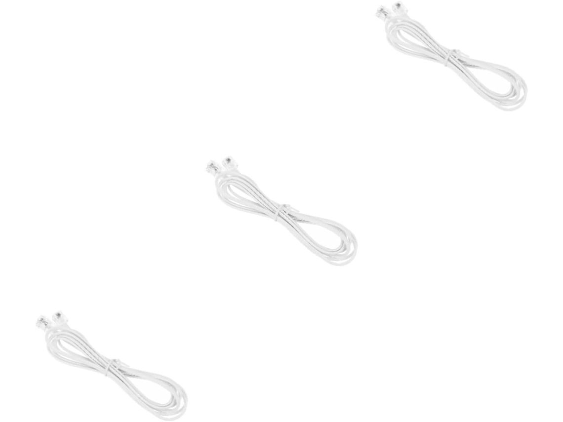 3 Piezas De Cables De Línea Telefónica Trs, Accesorios De Cable Fijo Para Teléfono