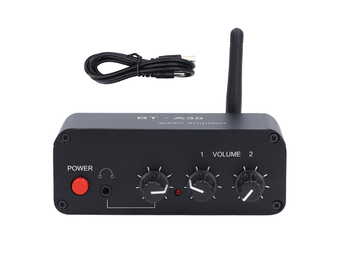 Amplificador De Sonido Bluetooth 5.2 Con Ganancia De 20 Db, Preamplificador De Doble Operación, Interfaz De 3,5 Mm Para Tocadiscos, Altavoz De 5-12 V Cc