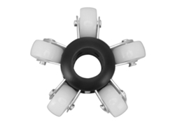 Ruedas Guía Protectoras De 90 Mm Para Cámara De Inspección, Tubos De 23 Mm, Abs Duradero Y Acero Inoxidable.