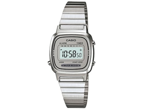 Reloj CASIO Mujer (Resina - Plateado)