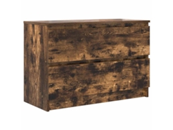 Maison Exclusive - Mueble De Tv De Roble Ahumado 80x35x54 Cm Madera De Ingeniería