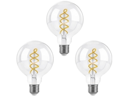 Bombilla Led Regulable E27, G95 Vintage 4w (equivalente A 40w), Blanco Cálido 2700k, 400lm