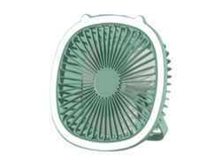 Ventilador de escritorio recargable, ventilador personal giratorio de 90° con batería de 4000 Mah, ventilador de escritorio