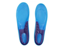 2 Plantillas Deportivas De Silicona Tpe Azul Engrosadas Con Alta Elasticidad Y Absorción De Impactos.