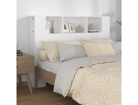 MAISON EXCLUSIVE - Mueble cabecero blanco 140x18,5x104,5 cm