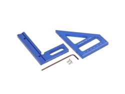 Regla De Medición De Ángulos De 45/90 Grados, Precisa Y Eficiente, Fabricada En Aluminio Para Carpintería.