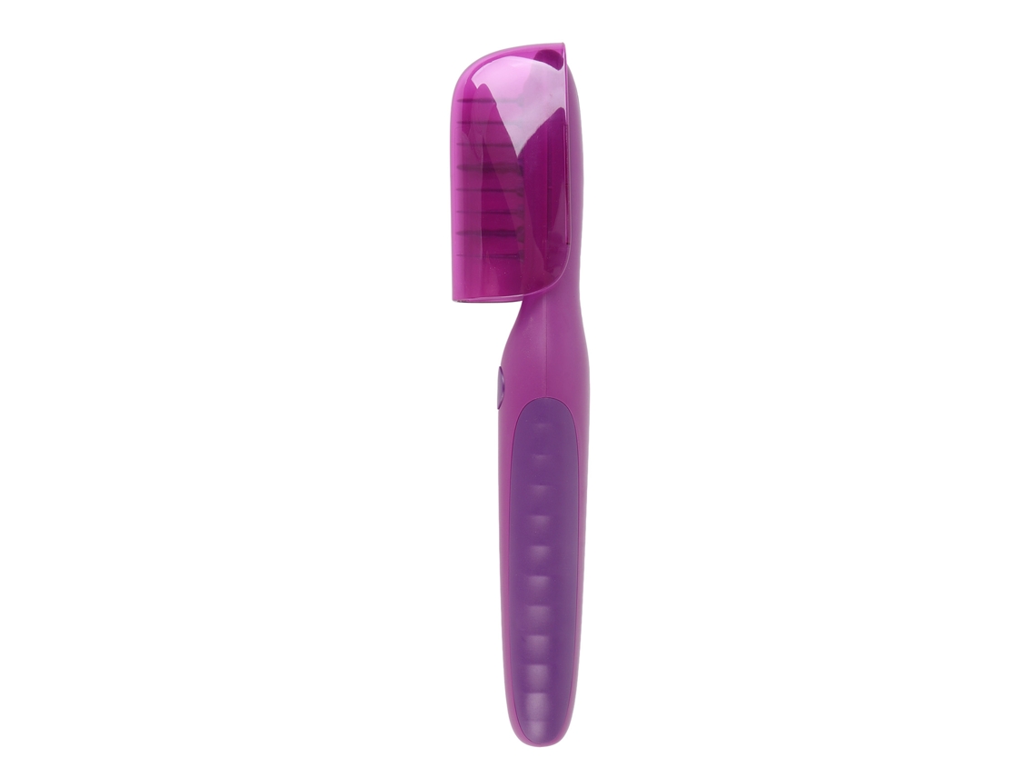 Peine Eléctrico Desenredante, Antiestático, Con Iones Negativos, Recargable, Color Morado.