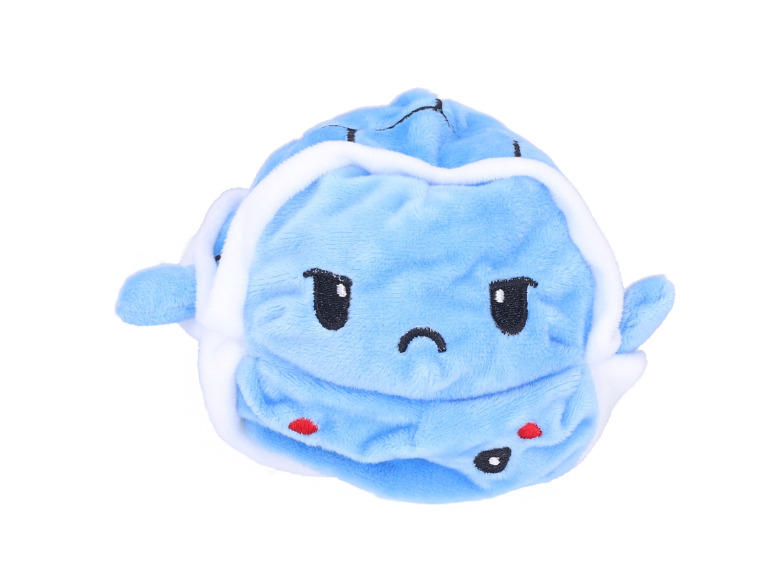 Peluche De Tortuga Abatible, De Doble Cara, Azul.