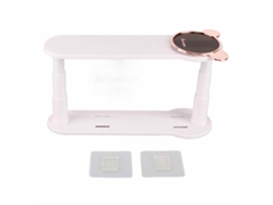 Estantería Multifuncional Para Perchas, No Requiere Taladro, Gancho Retráctil, Color Blanco.