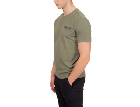 Camiseta de Hombre NAPAPIJRI Verde (3XL)