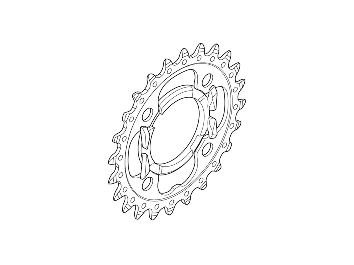 Bandejas SHIMANO fc-t521 24T