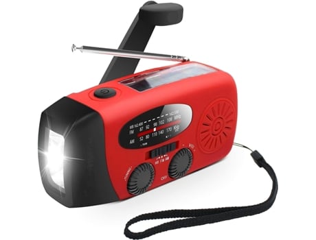 Radio Solar Power Emergency Weather Radio for Home Emergency and Camping with AM/FM Radio Flashlight Portable and Rechargeable Dynamo Radio