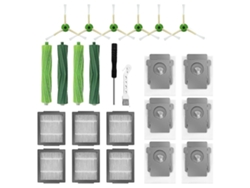 Kit de cepillo lateral con filtro HEPA y cepillo giratorio para Irobot Roomba I7 E5 E6 B