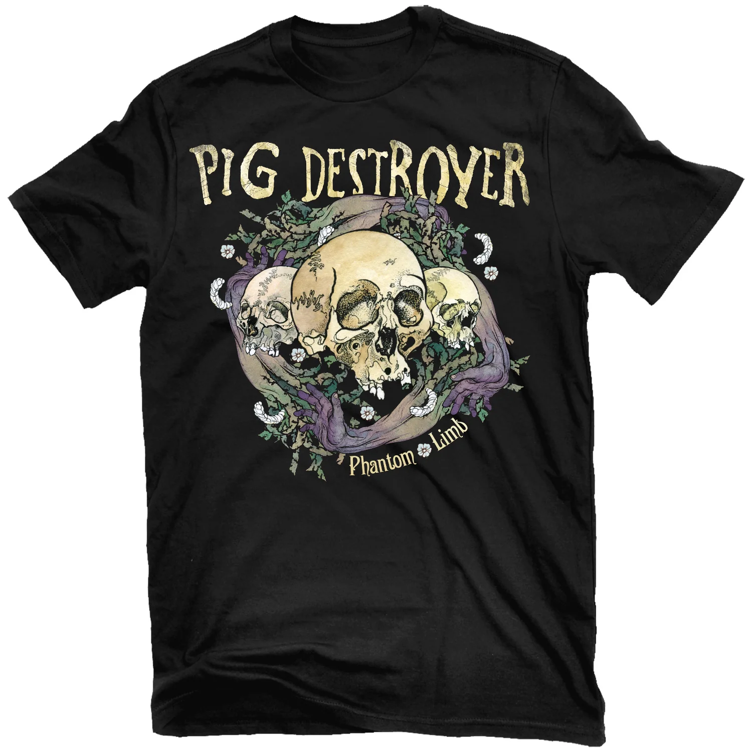 Camiseta unisex para adultos talla L de Pig Destroyer ''Phantom Limb'' de ROCKINSTONE