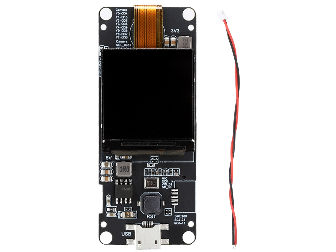 Módulo De Extensión De Lente De Ojo De Pez Con Esp32-dowdq6 8mb Spram Y Pantalla De 1.3 Pulgadas