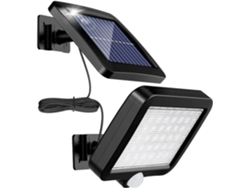 Lámpara Solar De Exterior-sensor Movimiento, 56 Led, Resistente Al Agua Ip65, Luz Solar Jardín - 120°-cable 5 M.