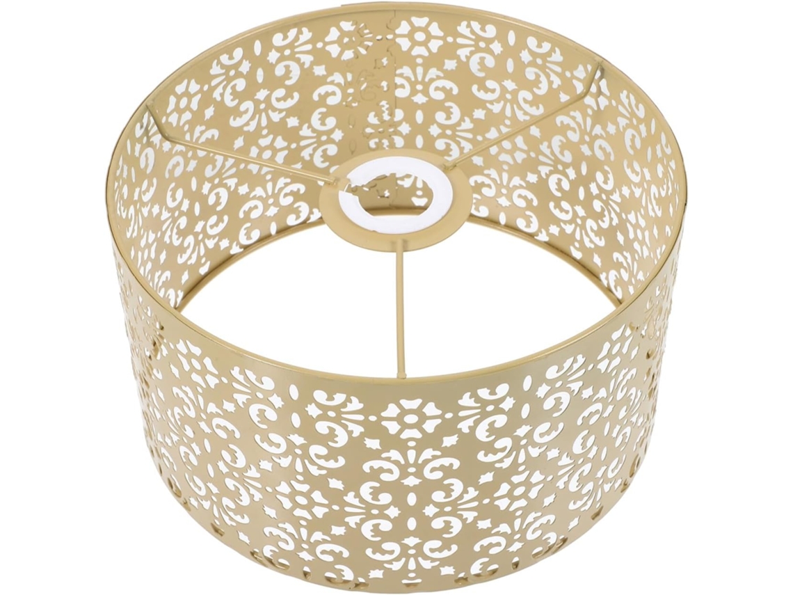 Pantalla De Lámpara Decorativa De Metal Calado De Repuesto Para Escritorio Y Sala De Estar, Estilo Europeo, Tallada Con