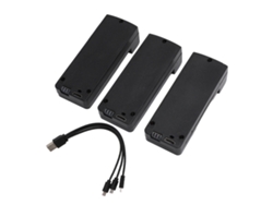 3 Baterias De Litio 1800mah 3.7v Para Drone Rc Quadricóptero S150 S118 H2 F196 D8