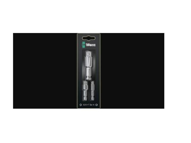 Set de Adaptadores de Puntas p/ Llaves de Vaso WERA 870/4/7 Set A SB (3 Piezas)