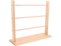 Organizador Cintas Madera Natural Materiales Manualidades Pulseras Organizado Categorizado Taller Hogar