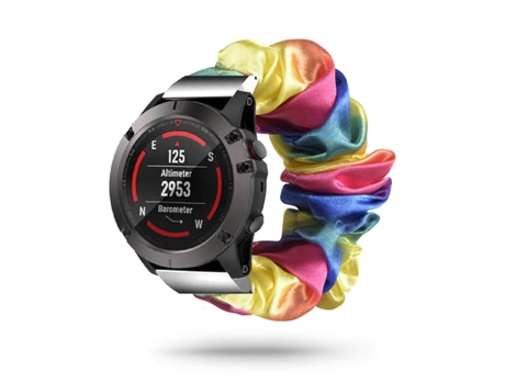 Correa Garmin Fenix 5X Pulsera Scrunchie Multicolor
