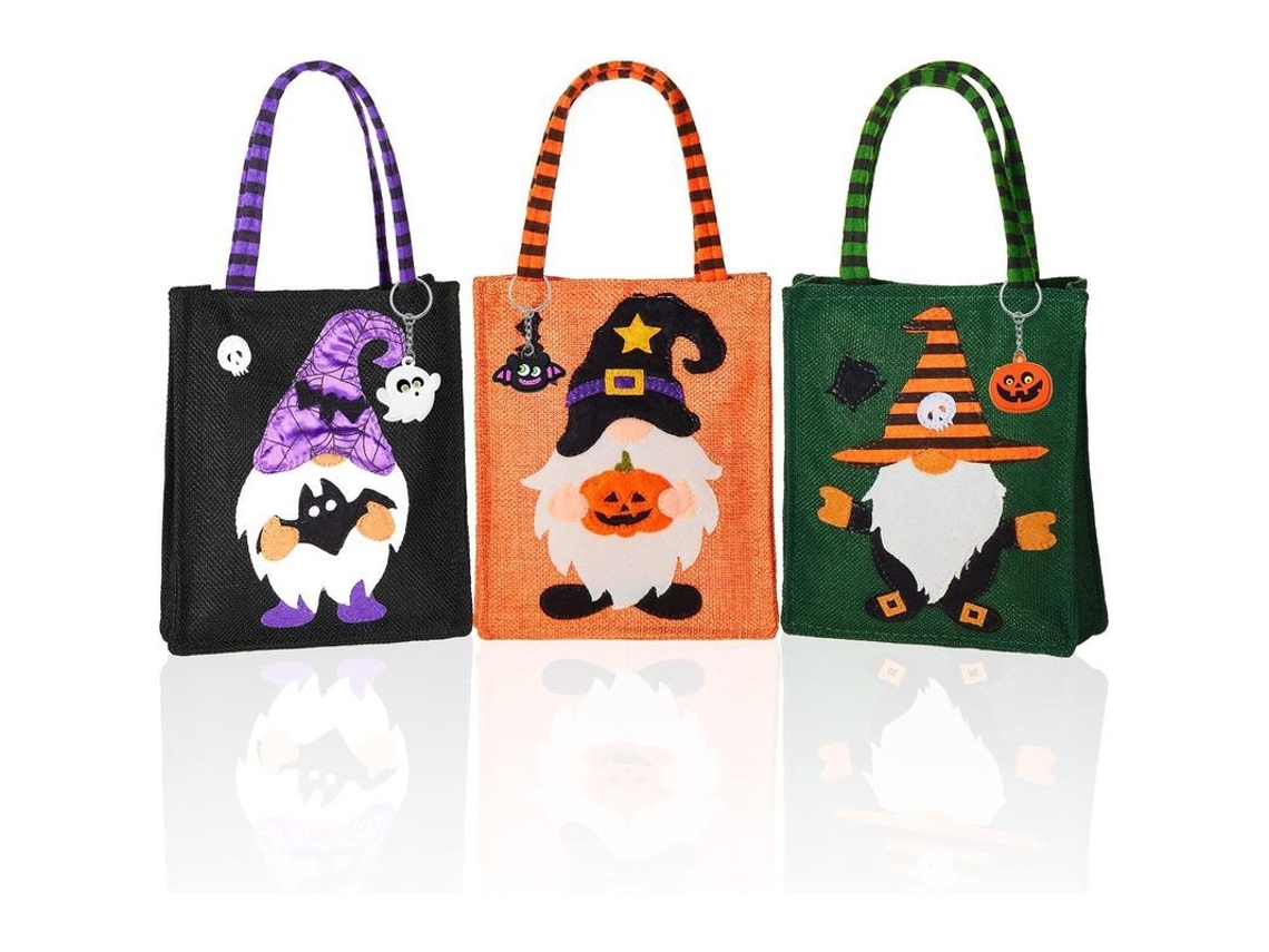 3 Paquetes De Bolsas De Dulces De Halloween Incluyen 3 Bolsas De Dulces De Halloween