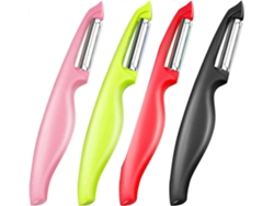 4 Peladores De Papa Giratorios Con Cuchilla Doble Acero Inoxidable Para Frutas Y Verduras