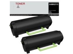 Paquete de 2 cartuchos de tóner negro M1140 / Xm1140 compatibles con Lexmark 24b6213
