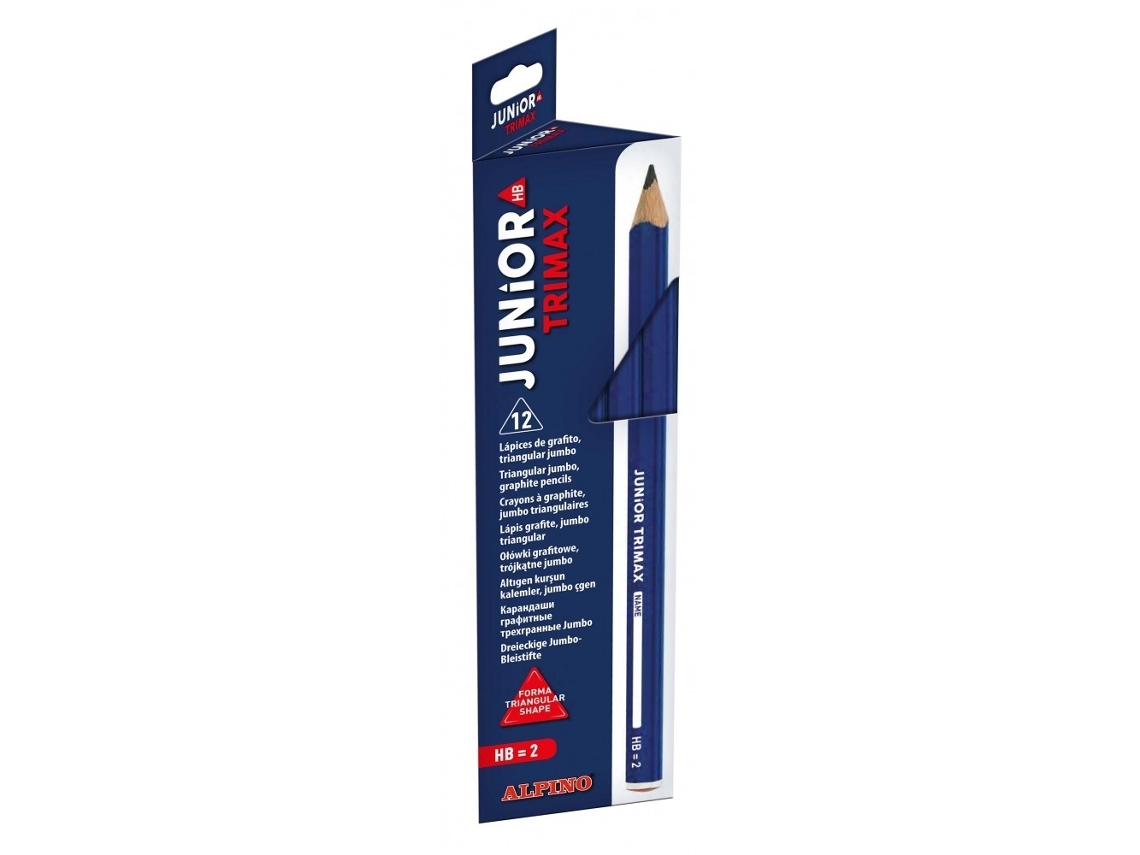 Pack 12 Lápices ALPINO Junior Trimax Hb