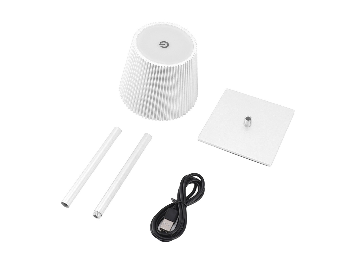 Lámpara De Mesa Led Inalámbrica Con Batería Recargable 3600 Mah, Escritorio Atenuación Continua 3 Co