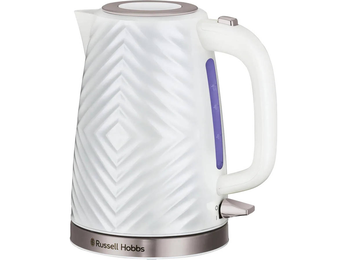 Hervidor de Agua Eléctrico RUSSELL HOBBS Groove White 26381-70 (1.7 L - 2400 W)