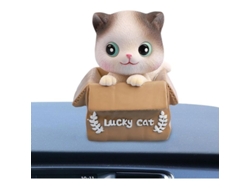 2026-adorno De Coche Gatito Bobblehead Para Tablero De Instrumentos Juguete Decorativo Resina