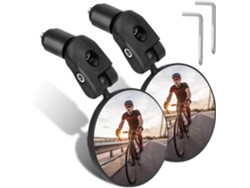 Espejos para bicicleta, convexos ajustables de 360° para manillar, retrovisores HD para bicicleta de carretera, montaña y motocicleta.