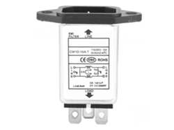 Filtro Electrónico Con Conector Macho Iec-320 C14 Cw1d-10a, Componentes De Alta Calidad.