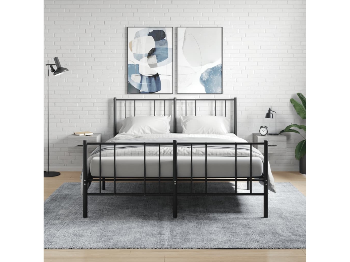 Mesitas de Noche de Pared 2 Pzs 35X35X20 Cm Gris Sonoma