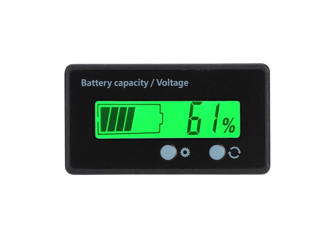 Medidor De Voltaje Con Pantalla Lcd Para Batería Gy-6gs, 12-84 V, Con Función De Alarma Luminosa (luz Verde)
