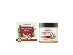 Exfoliante corporal en botella con aceite de almendras