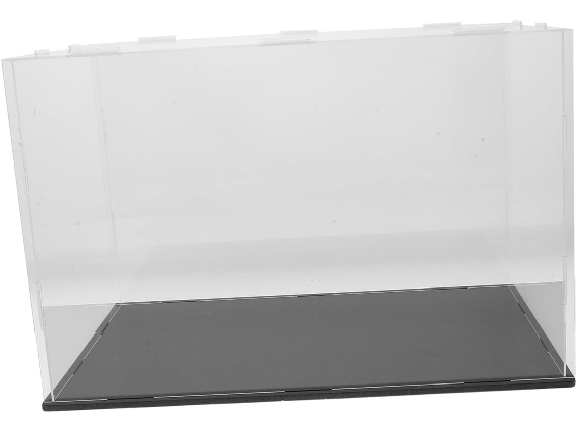 Vitrina Transparente Acrílico Prueba Polvo Gorras Béisbol Elegante Soporte Coleccionistas Artículos