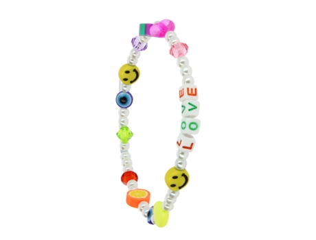 Joya para Teléfono Pulsera Love 25cm Colección Lovely Blanco AVIZAR