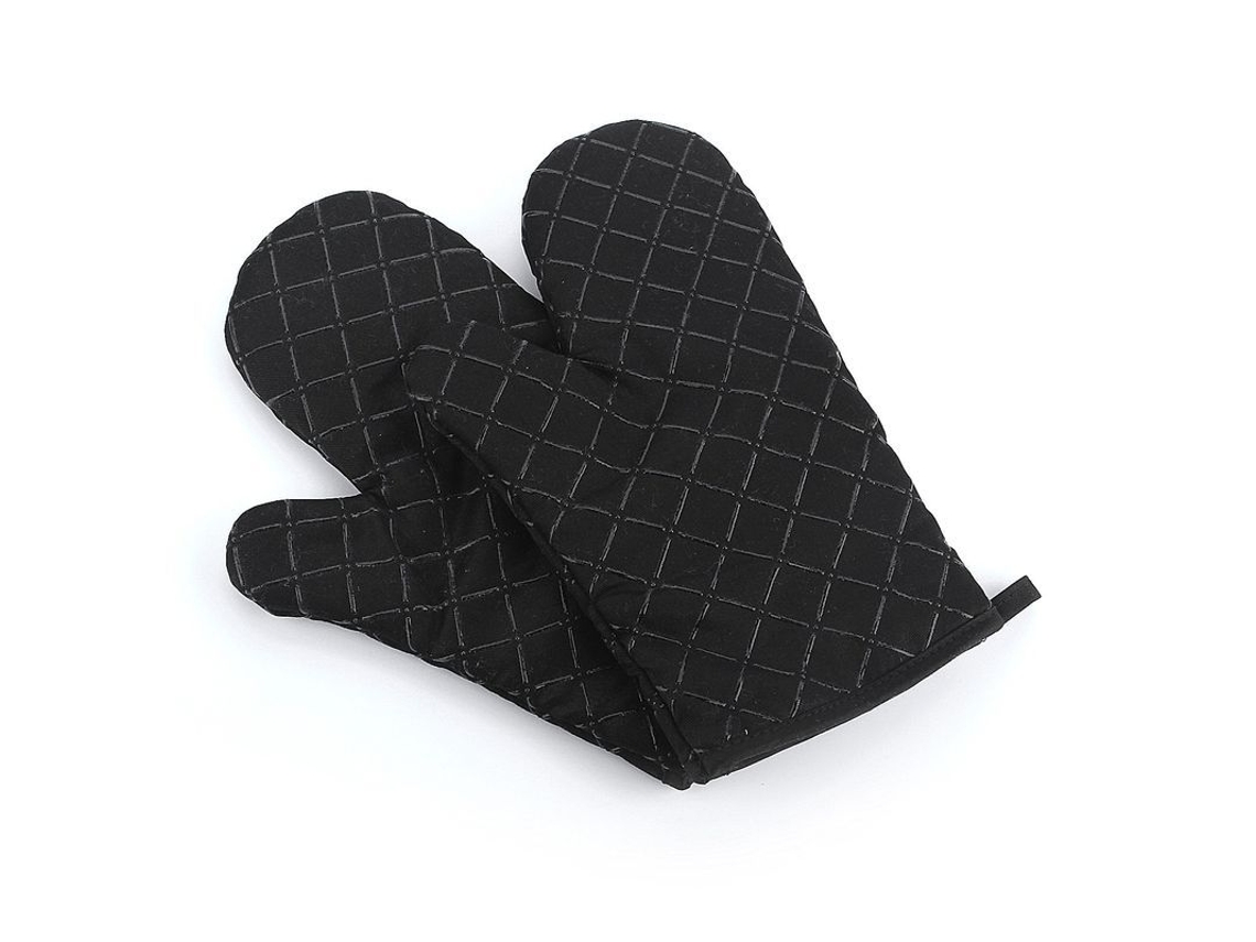 2026da-guantes De Horno De Silicona Resistentes Al Calor, Relleno De Algodón Reciclado, Flexible Y Antideslizante Para Cocina, 1 Par Negro