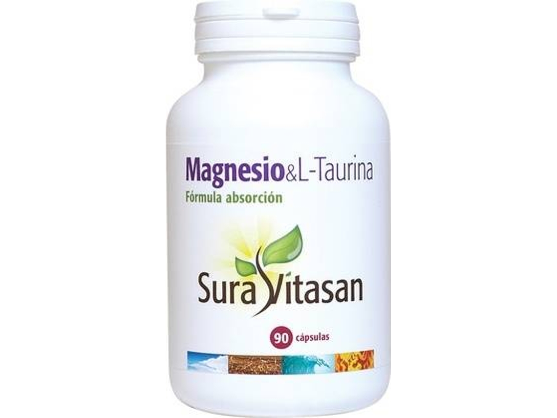 Complemento Alimentar SURA VITASAN Magnesio L Taurina (90 Cápsulas)