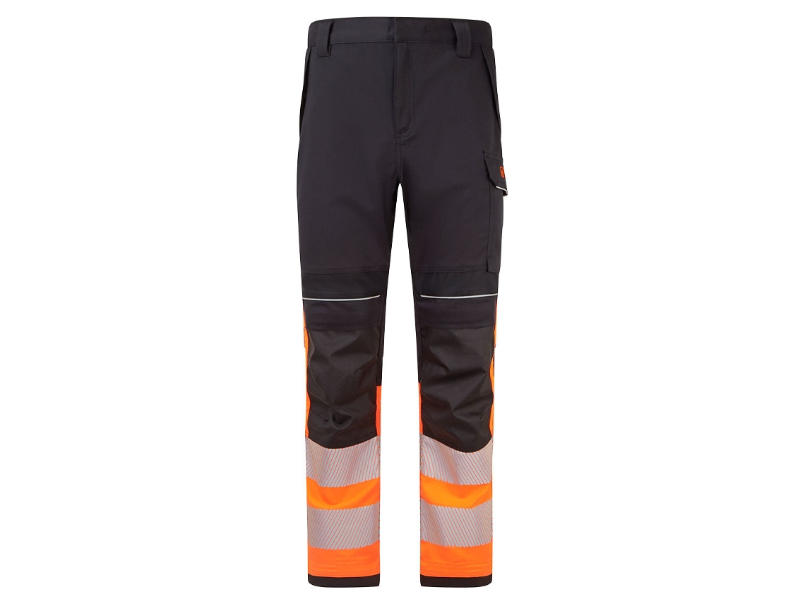 Pantalón De Trabajo Ignífugo Alta Visibilidad Modaflame Pw3 Naranja/negro / 38