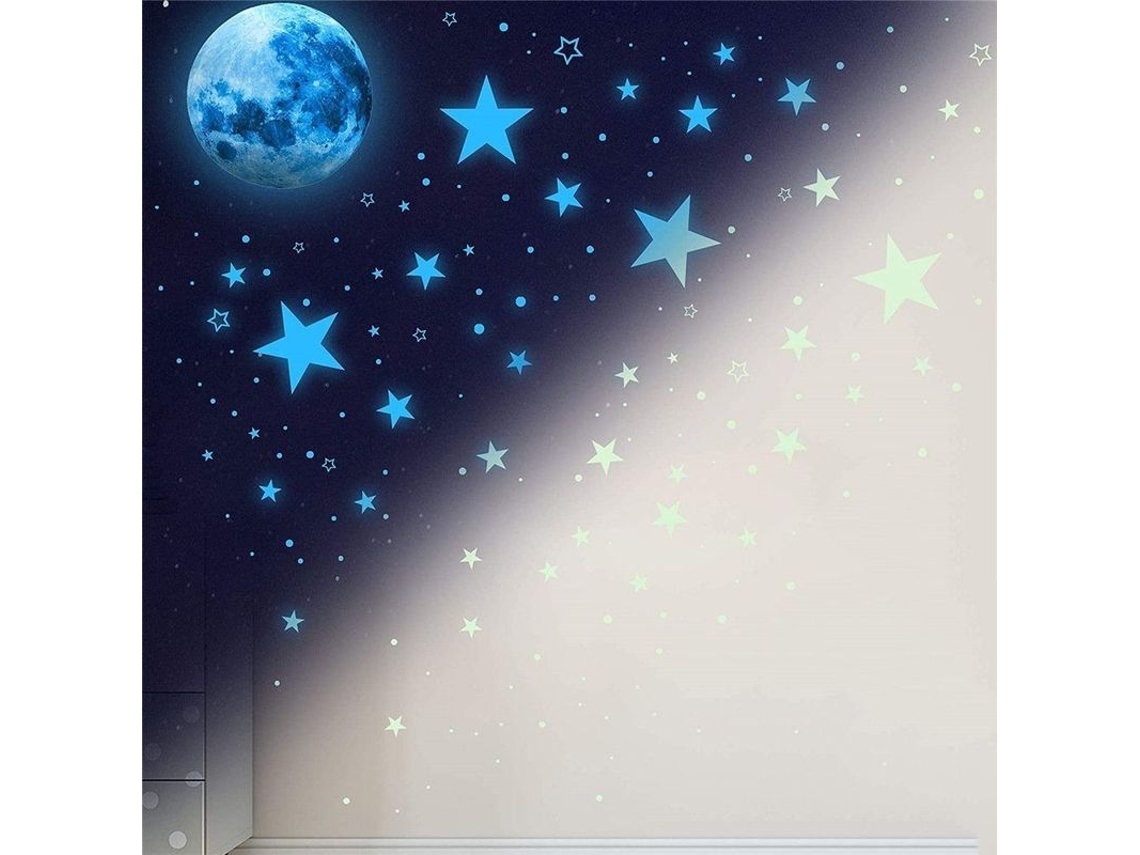 1449 Pegatinas Autoadhesivas De Estrellas Brillantes, Pegatinas De Pared Para La Habitación De Los Niños.