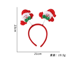 Diadema navideña con cuernos, accesorio navideño brillante, ideal para fiestas, cosplay y uso diario Aeuzwr (estilo 47)