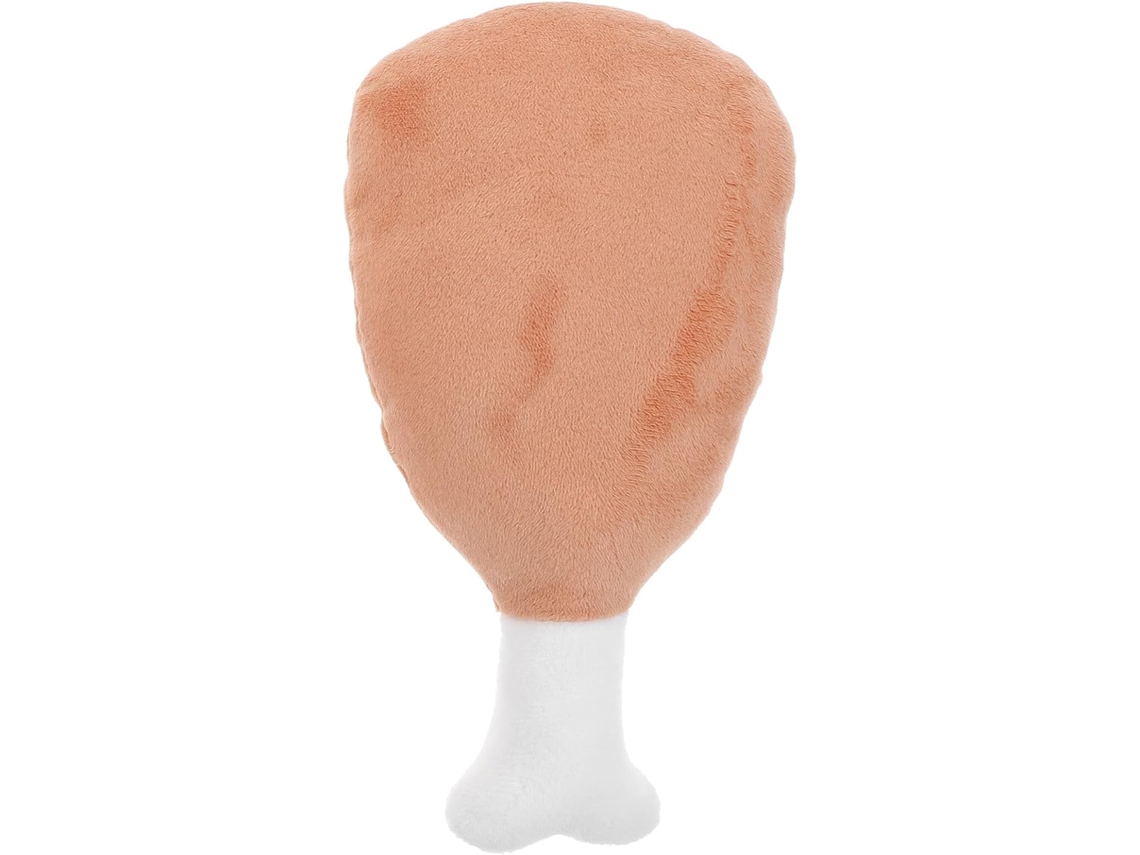 Cojín de peluche creativo con forma de muslo de pollo, 40 cm, decorativo y suave para sofá y dormitorio.