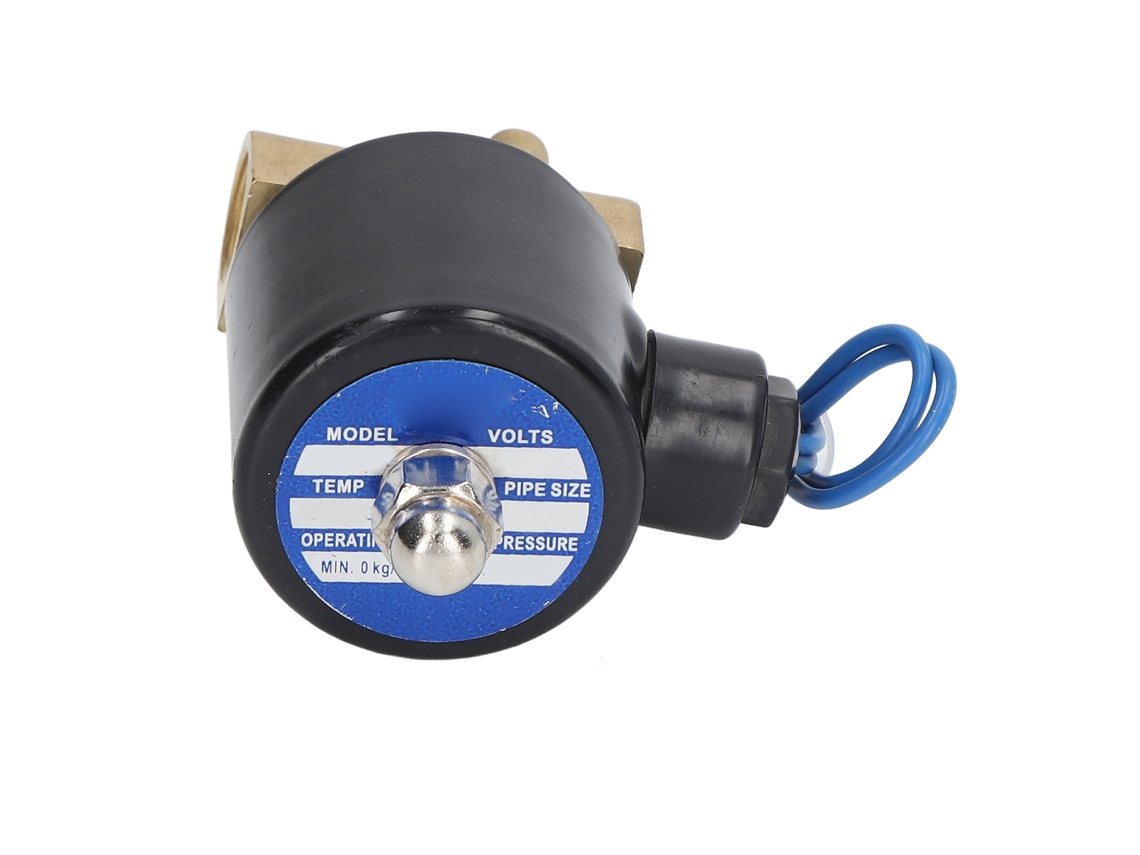 2026velora - Válvula solenoide normalmente cerrada, núcleo de latón y cobre, bobina eléctrica para agua y gas, compatible con 3/8 pulg. CC12V
