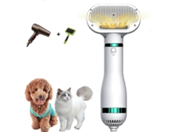 Secador de pelo para perros 2025, modelo 2 en 1, con cepillo integrado, eliminación de pelo con un solo clic y temperatura ajustable. TAISHENGDA
